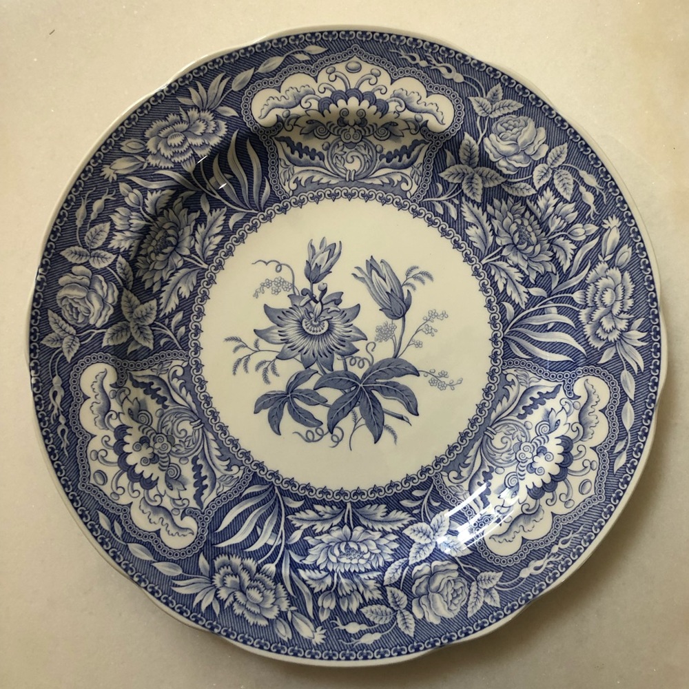 Spode Blue Room Collection “Floral” Dinner Plate
